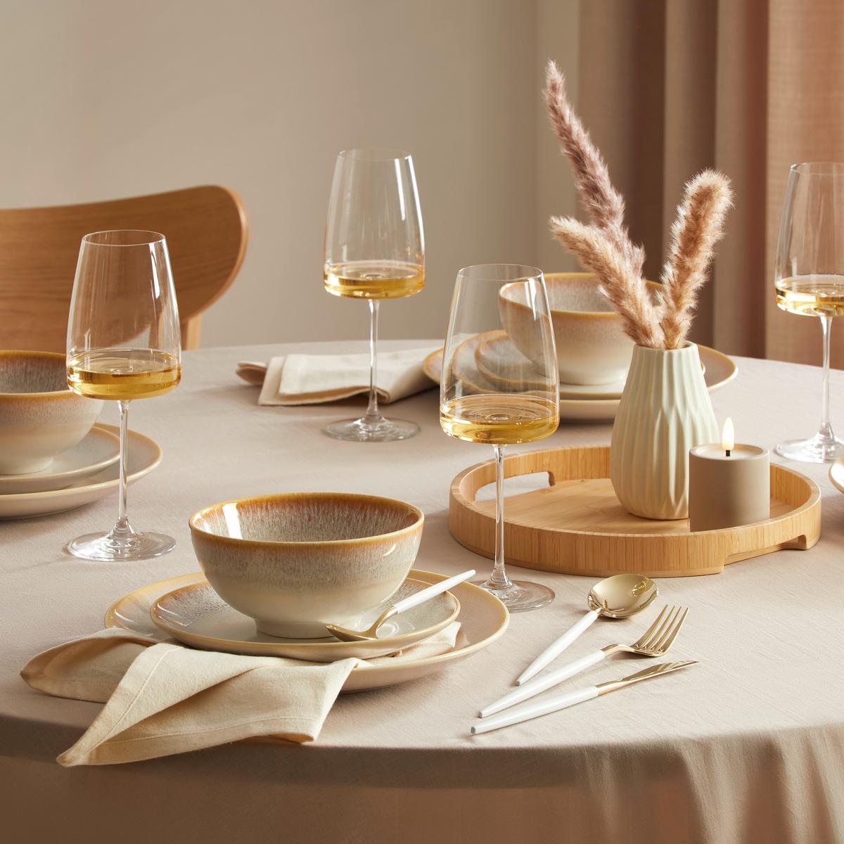 Kombinovaný servis 12-dielny - krémová, Modern, keramika - Mömax