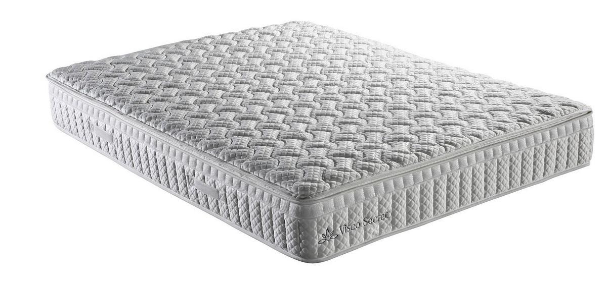 Taschenfederkernmatratze Visco Secret 160x200 cm H4 H: 27 cm - Weiß, Textil (160/200cm) - Ele