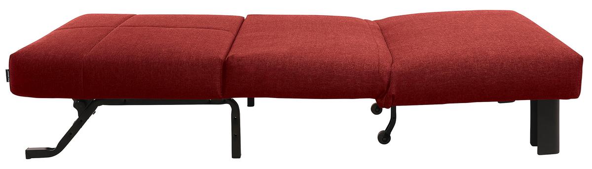 Schlafsessel Columbus Rot inkl. Zierkissen - Rot/Schwarz, Design, Textil (85/85/100cm) - Max Winzer