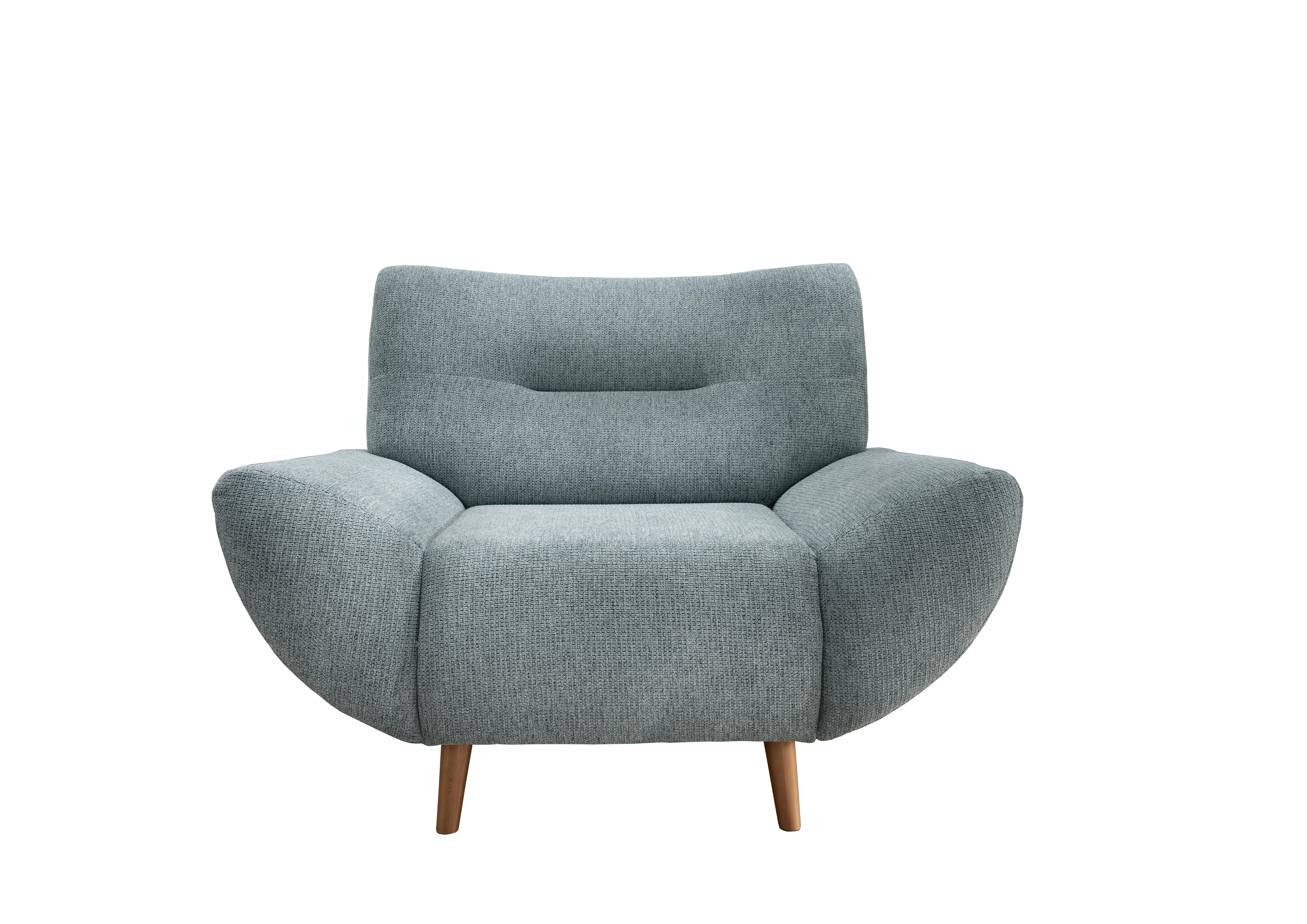 Sessel Drago Blau B/H/T: 111/81/90 cm - Wildeiche/Blau, MODERN, Textil (111/81/90cm) - P & B
