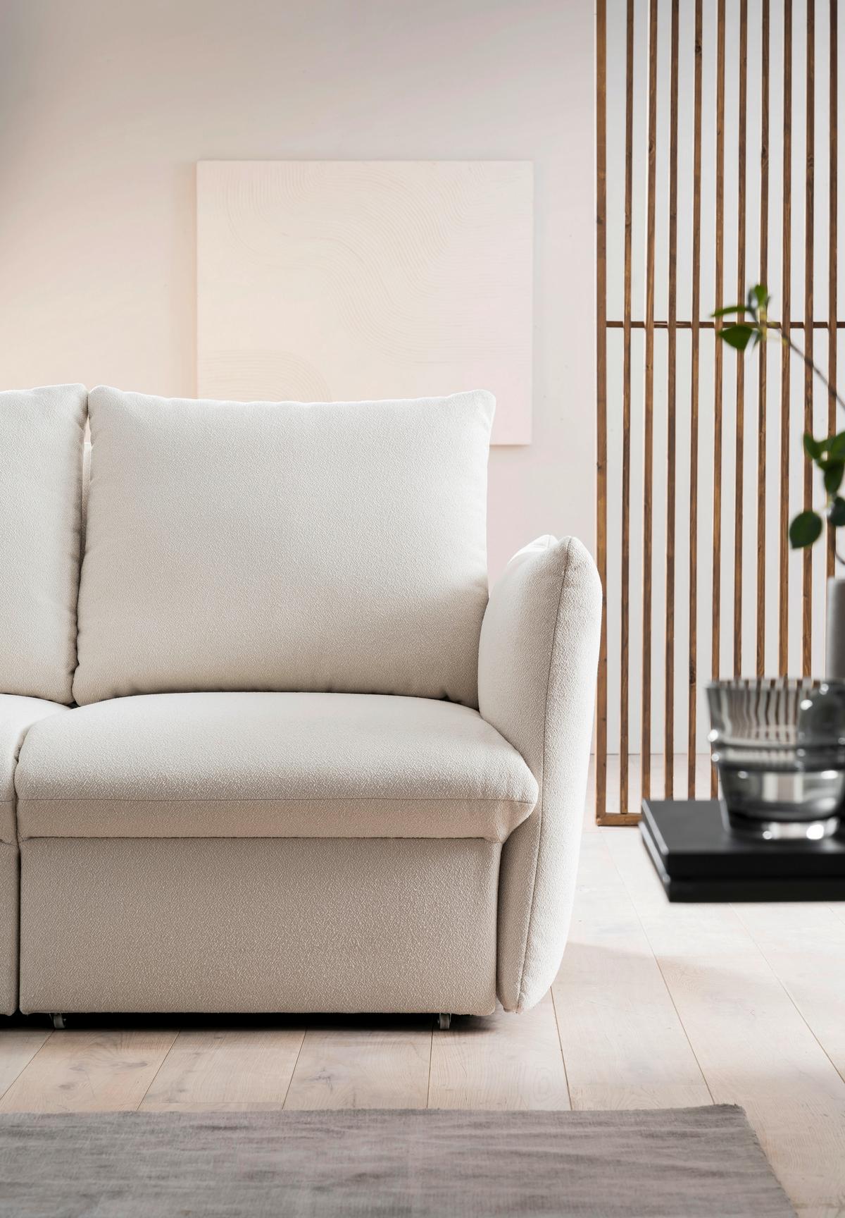 2-Sitzer-Sofa Looks Creme B: 180 cm - Creme, Design, Textil (180/100/97cm) - LOOKS by W.Joop