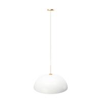 Hängeleuchte Lexie H: 30 cm Runder Schirm - Weiß, Basics, Metall (28/30/28cm) - Playboy