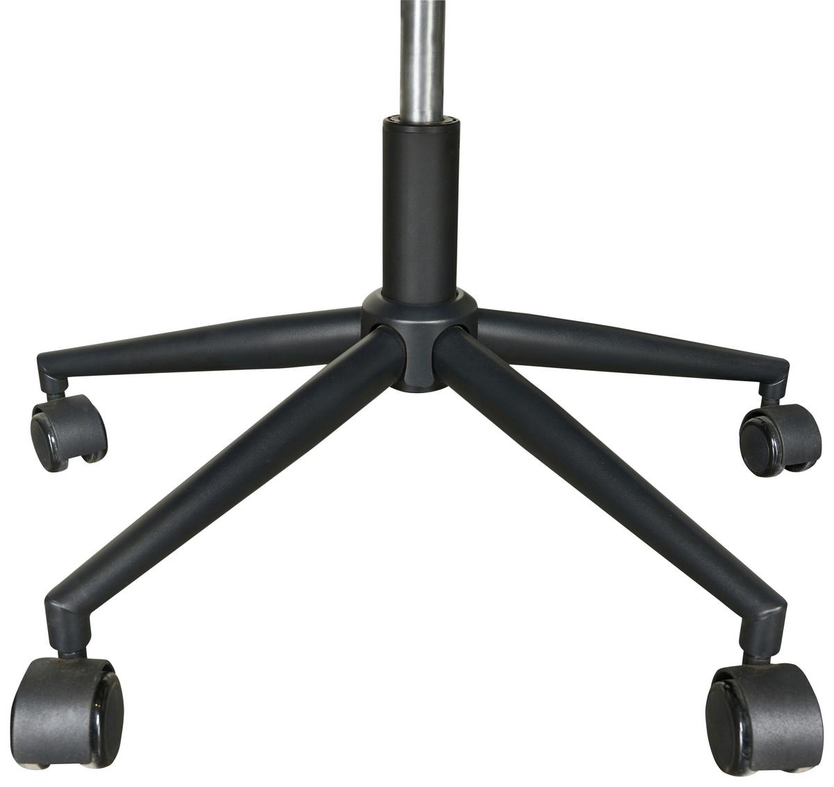 Drehstuhl Valencia Grün B: 58,5 cm - Schwarz/Grün, MODERN, Textil/Metall (58,5/88/95/63cm) - Livetastic