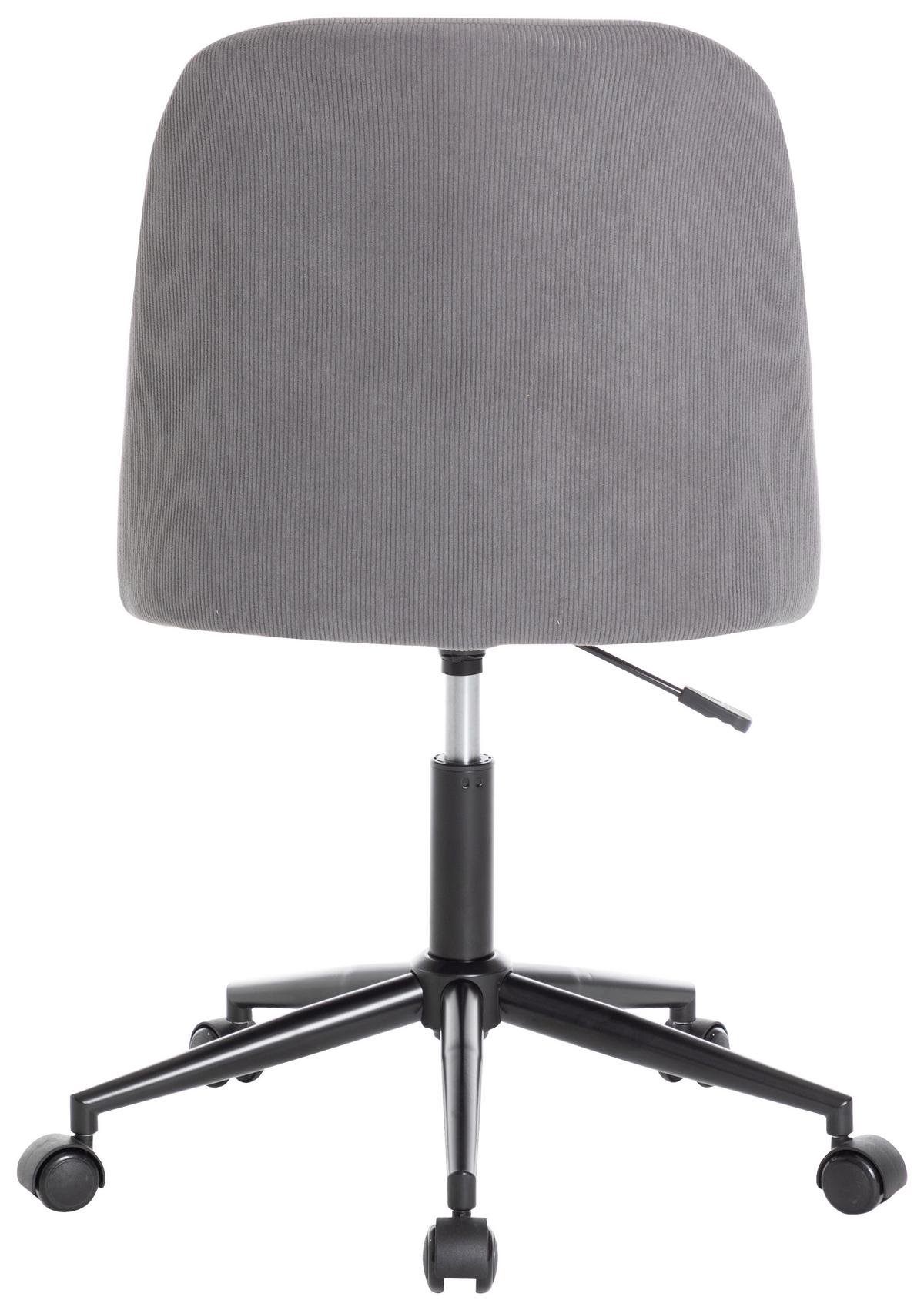 Kancelářska židle BEETLE -EXKLUSIV- - šedá/černá, Moderní, kov/dřevo (48/85-94/56cm) - Mömax