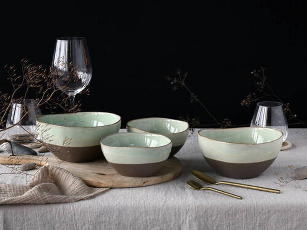 Schale 19669 Bas. Bio Salbei, Bowl - Salbeigrün, Trend, Keramik - Creatable