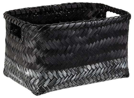Regalkorb Alia - Silberfarben/Schwarz, Basics, Naturmaterialien (33/22/20cm) - Luca Bessoni Regalkorb Alia - Silberfarben/Schwarz, Basics, Naturmaterialien (33/22/20cm) - Luca Bessoni