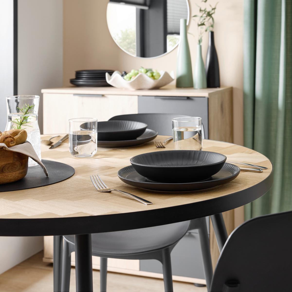 Váza PLANICO, v: 27 cm - čierna, Modern, keramika (27cm) - Mömax