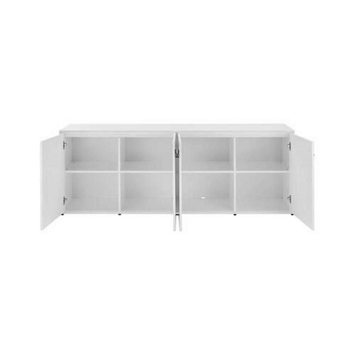 Komoda MICK - hnedá/čierna, Modern, plast (180/69,5/40cm) - Modern Living
