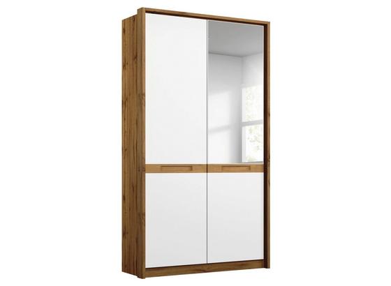 Drehtürenschrank Rangun B: 91 cm Weiß - Eichefarben/Weiß, Basics, Holz/Holzwerkstoff (91/197/54cm) Drehtürenschrank Rangun B: 91 cm Weiß - Eichefarben/Weiß, Basics, Holz/Holzwerkstoff (91/197/54cm)