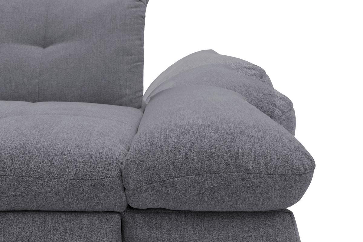 Wohnlandschaft Moric Mit Armteilverstellung Petrol - Chromfarben/Petrol, KONVENTIONELL, Textil (172/353/216cm) - MID.YOU
