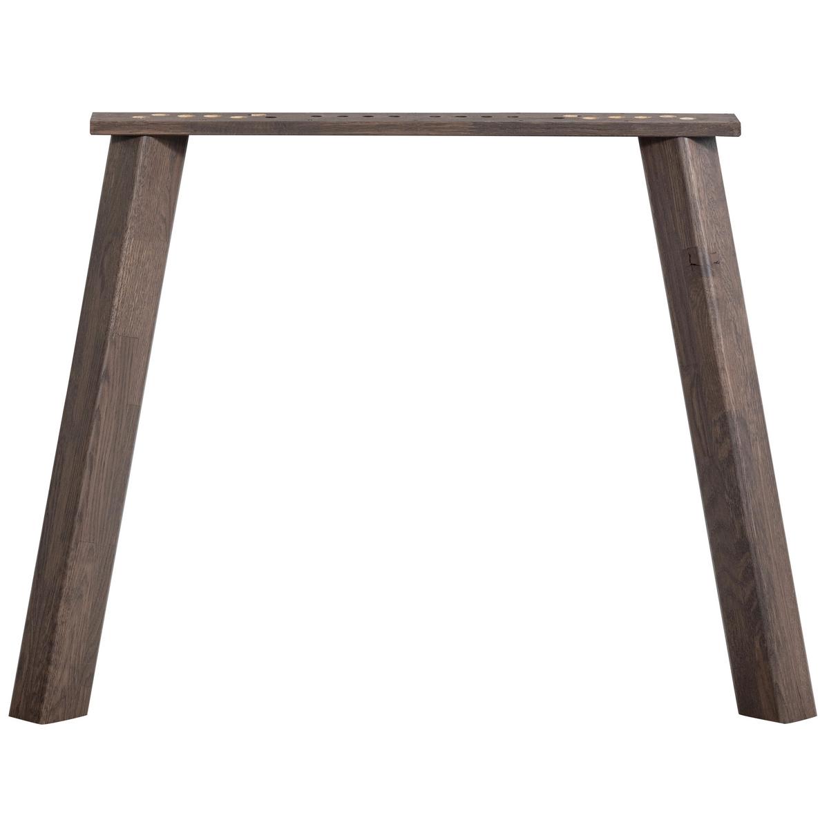 TISCHGESTELL Tablo Braun B: 79cm - Braun, MODERN, Holz (79/73/11cm) - Livetastic