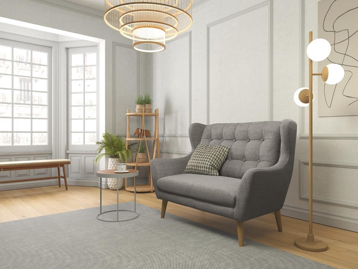 2-sitzer-sofa Henry, Dunkelgrau B: 144 Cm - (144/107/94cm)