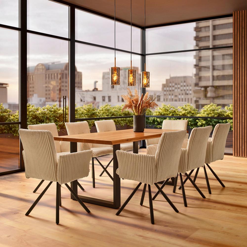 Jedálenský stôl masív dub LEN 180x90cm