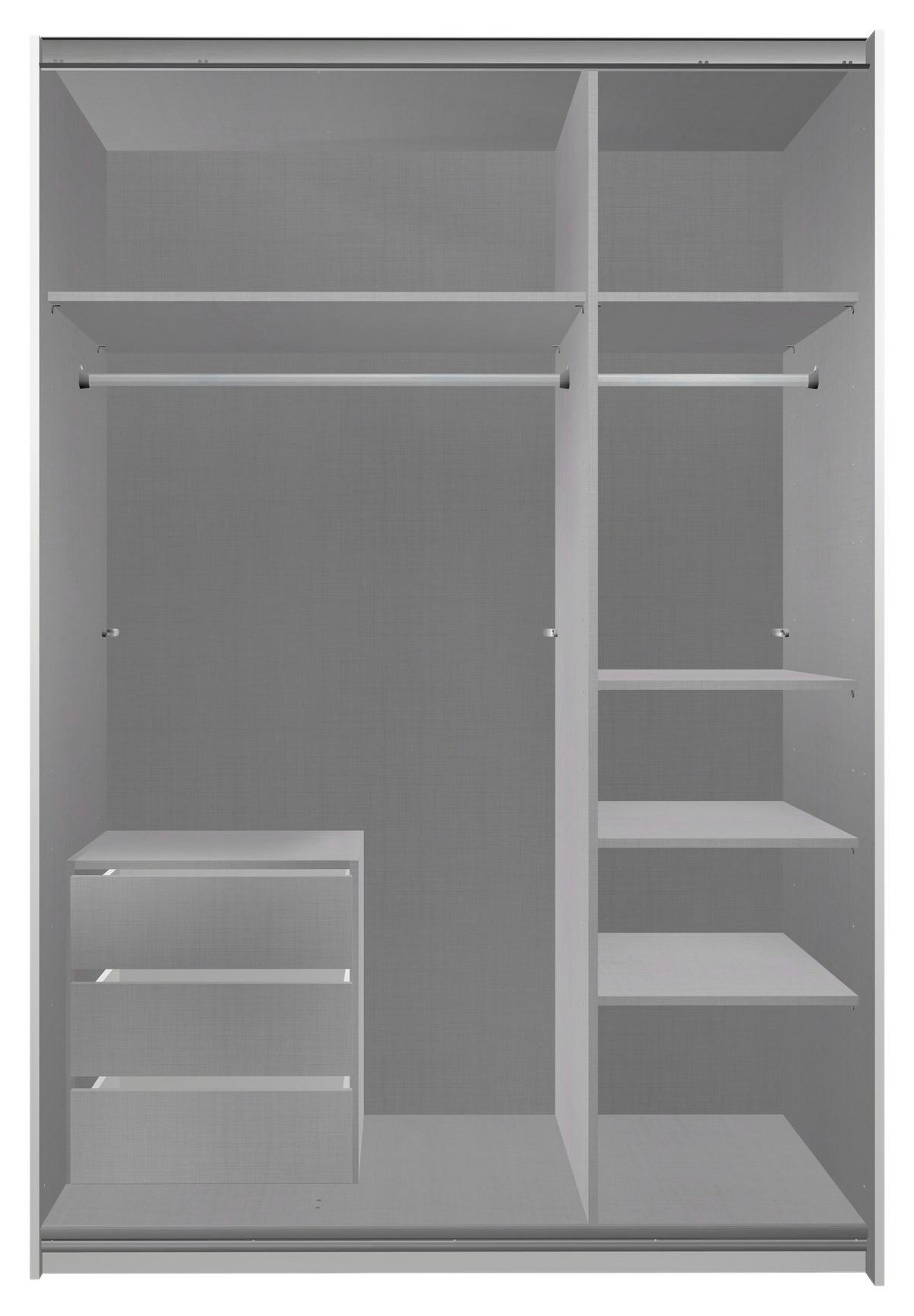 Schubkasteneinsatz Schubkasteneinsatz - Grau, MODERN, Holzwerkstoff (52/57/40cm) - MID.YOU