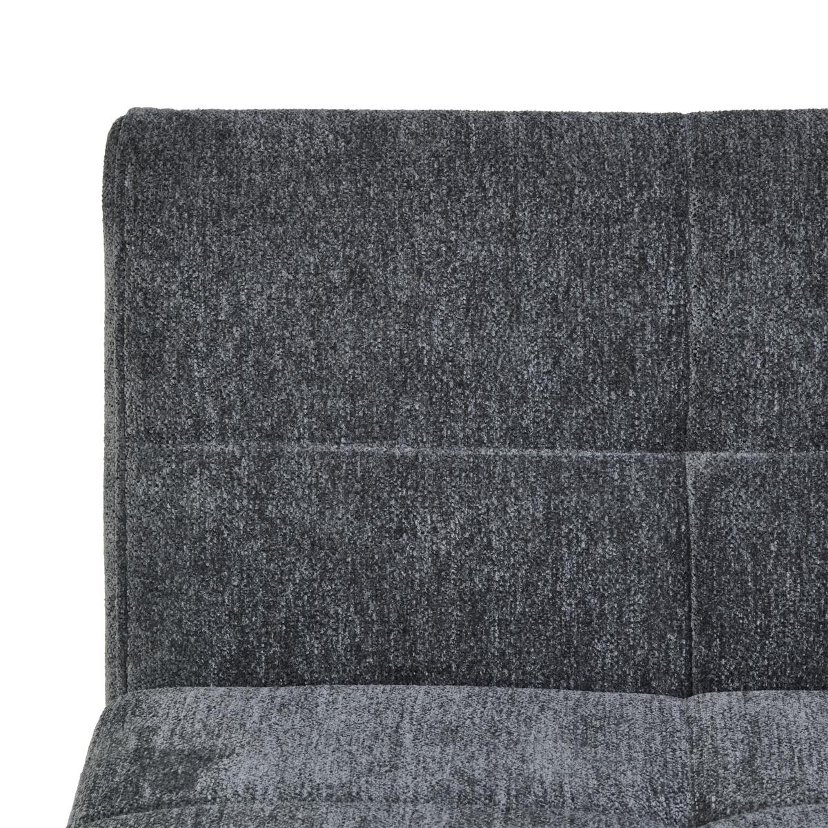 Eckbank Rico Dunkelgrau, Schenkel 152x191cm - Dunkelgrau/Schwarz, LIFESTYLE, Textil/Metall (152/191cm) - MID.YOU