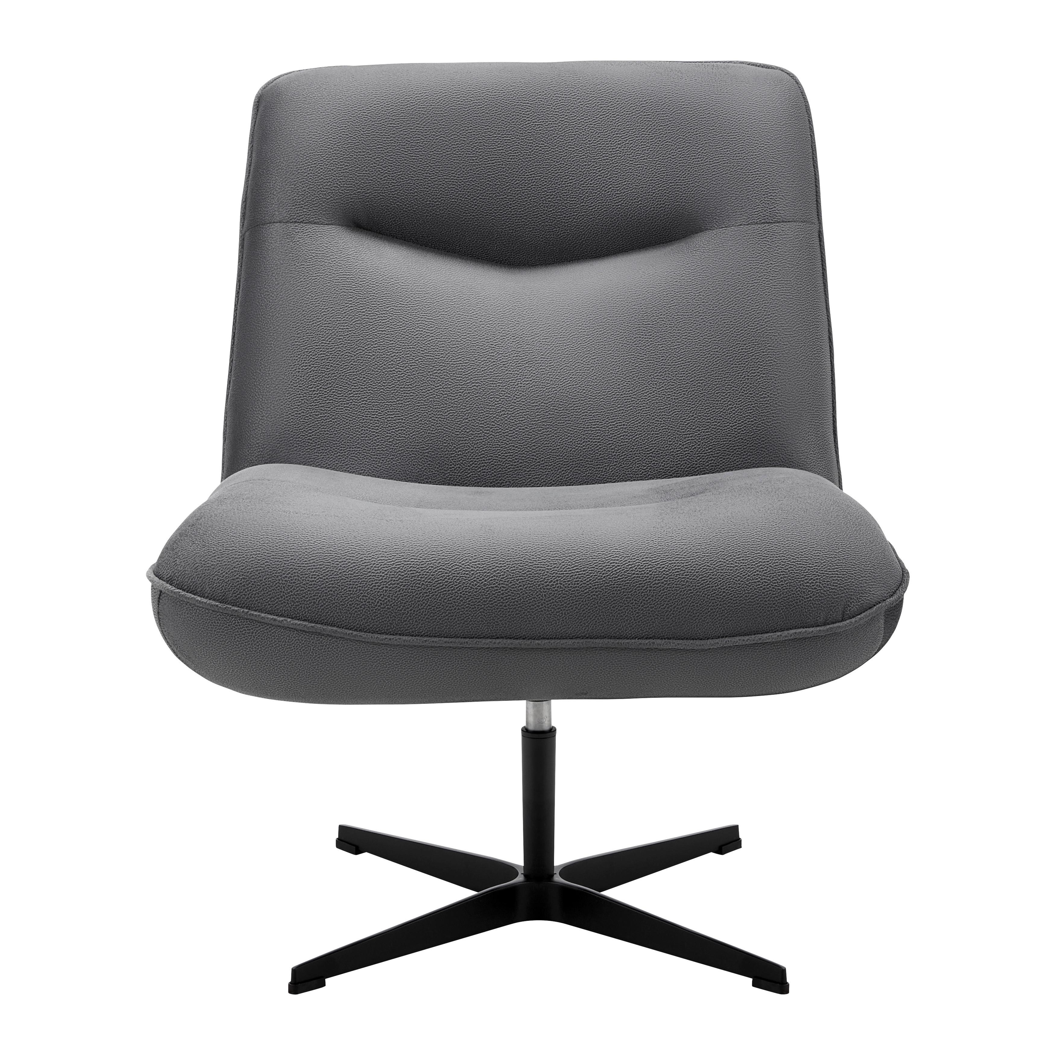 Kreslo SELENA - čierna/sivá, Modern, kov/drevo (73/87/79cm) - Bessagi Home