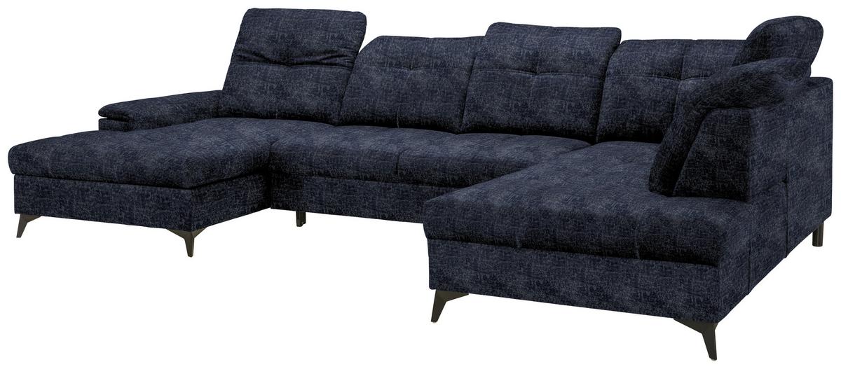 Sedacia súprava U SIERRA, pravá, antracitová INFINITY - antracitová, Modern, kov/textil (364/90-106/181-230cm) - Mömax