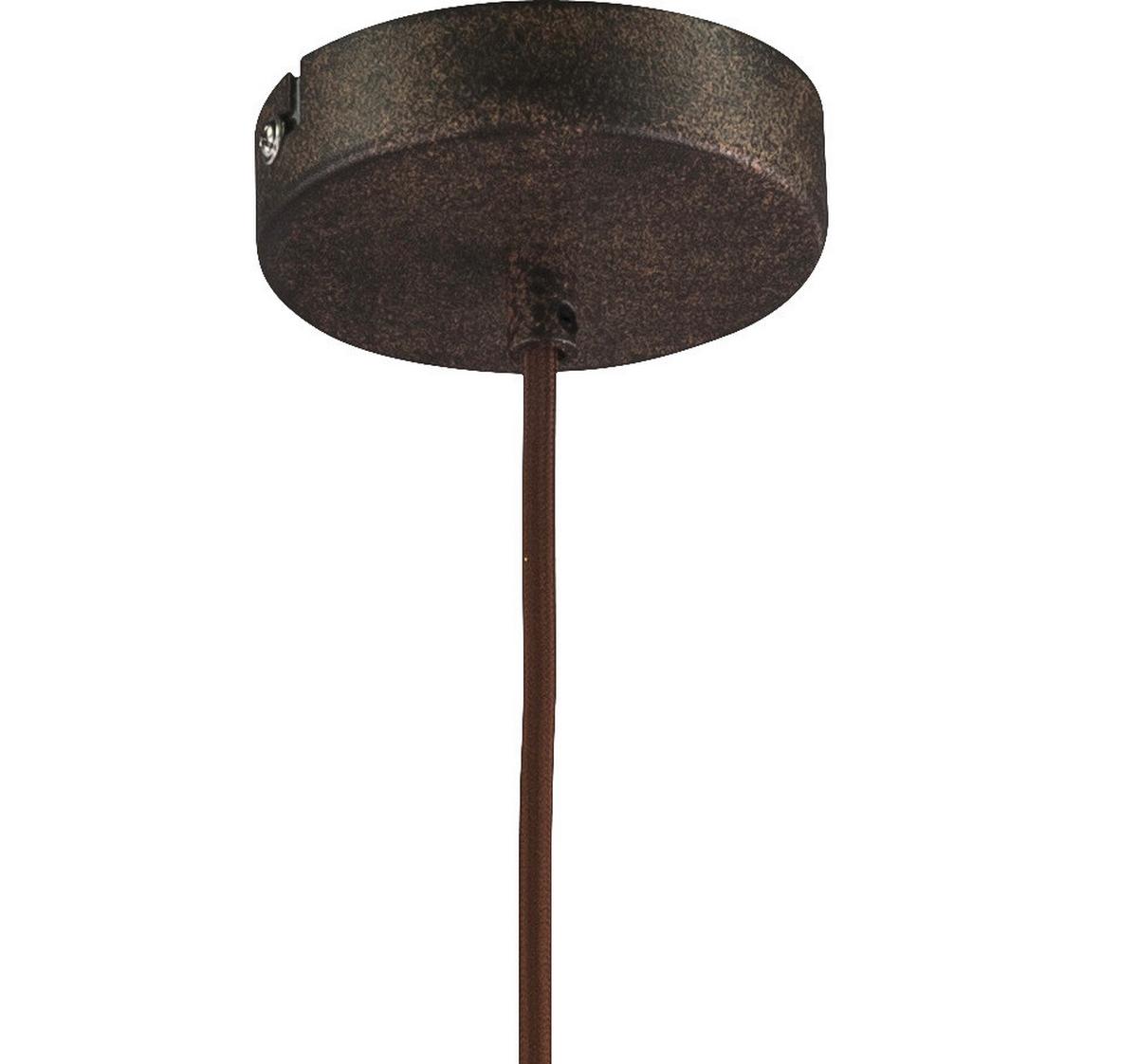 Hängeleuchte Xirena I H: 120 cm 1-Flammig - Rostfarben/Goldfarben, Trend, Metall (41/120cm) - Globo