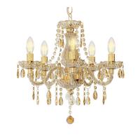 Hängeleuchte 15100545  Marie - Klar/Goldfarben, KONVENTIONELL, Kunststoff/Metall (48/150cm)