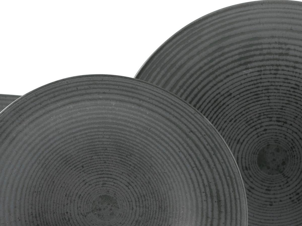 Tafelservice Catania Anthrazit 12--Teilig - Anthrazit, Basics, Keramik (34/30/31cm) - Creatable