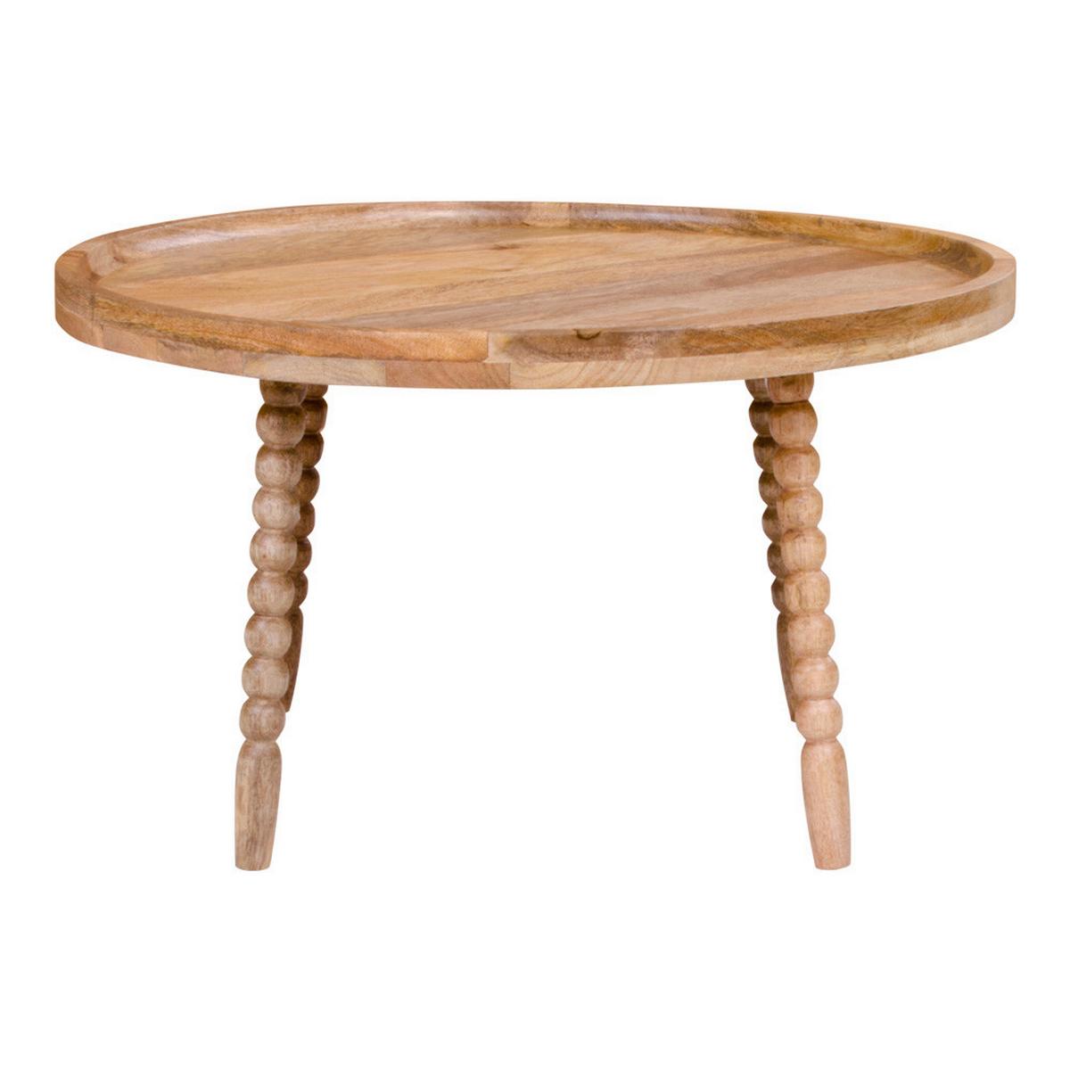 Couchtisch Jammu Hellbraun B: 60cm - Hellbraun/Naturfarben, Design, Holz (60/60/35cm) - MID.YOU
