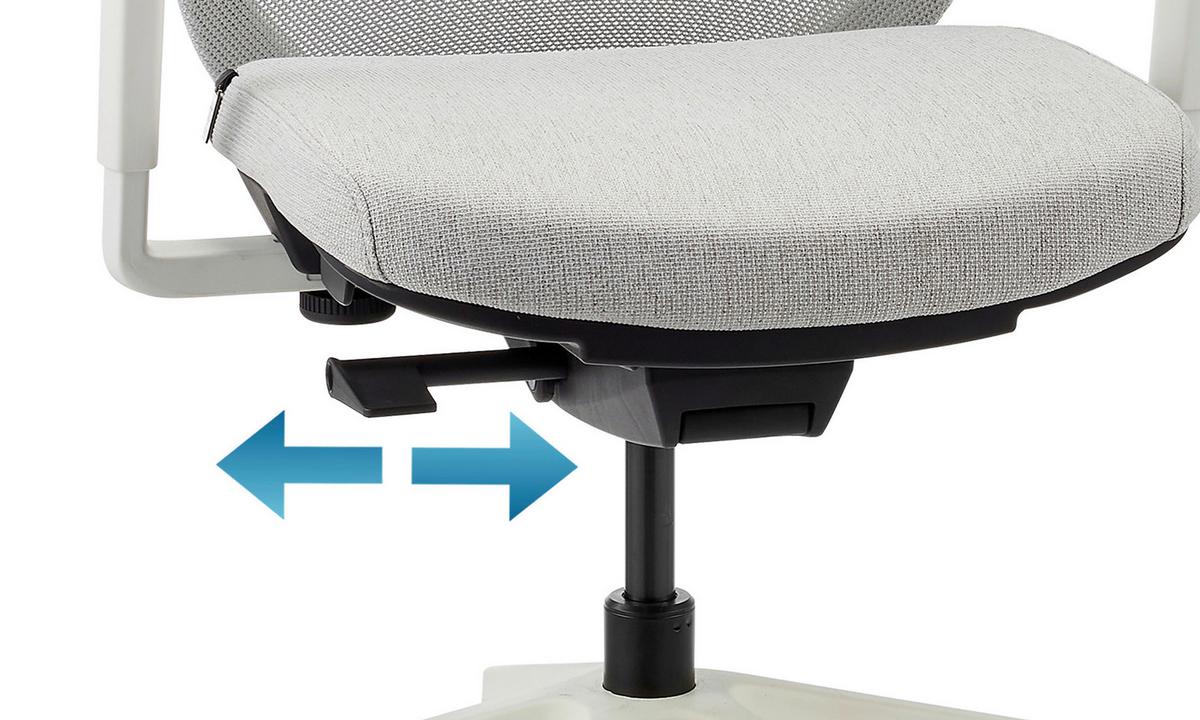 Drehstuhl Skandis Pro Weiß/Grau B: 71cm - Weiß/Grau, MODERN, Kunststoff/Textil (71/131/66cm) - MID.YOU