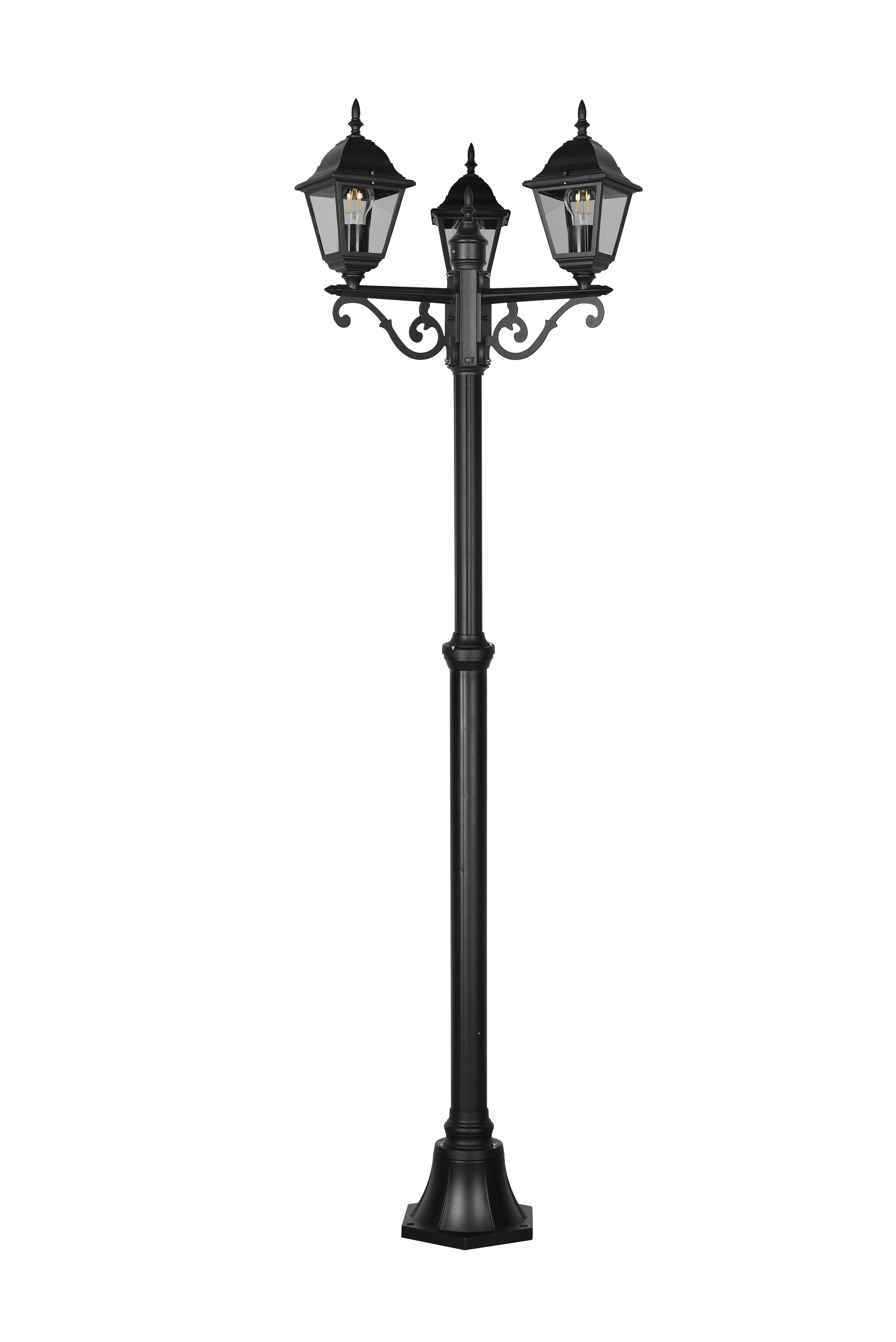 Wegeleuche 405760332 Livenza - Klar/Schwarz, KONVENTIONELL, Glas/Metall (58/200cm) - Trio Leuchten