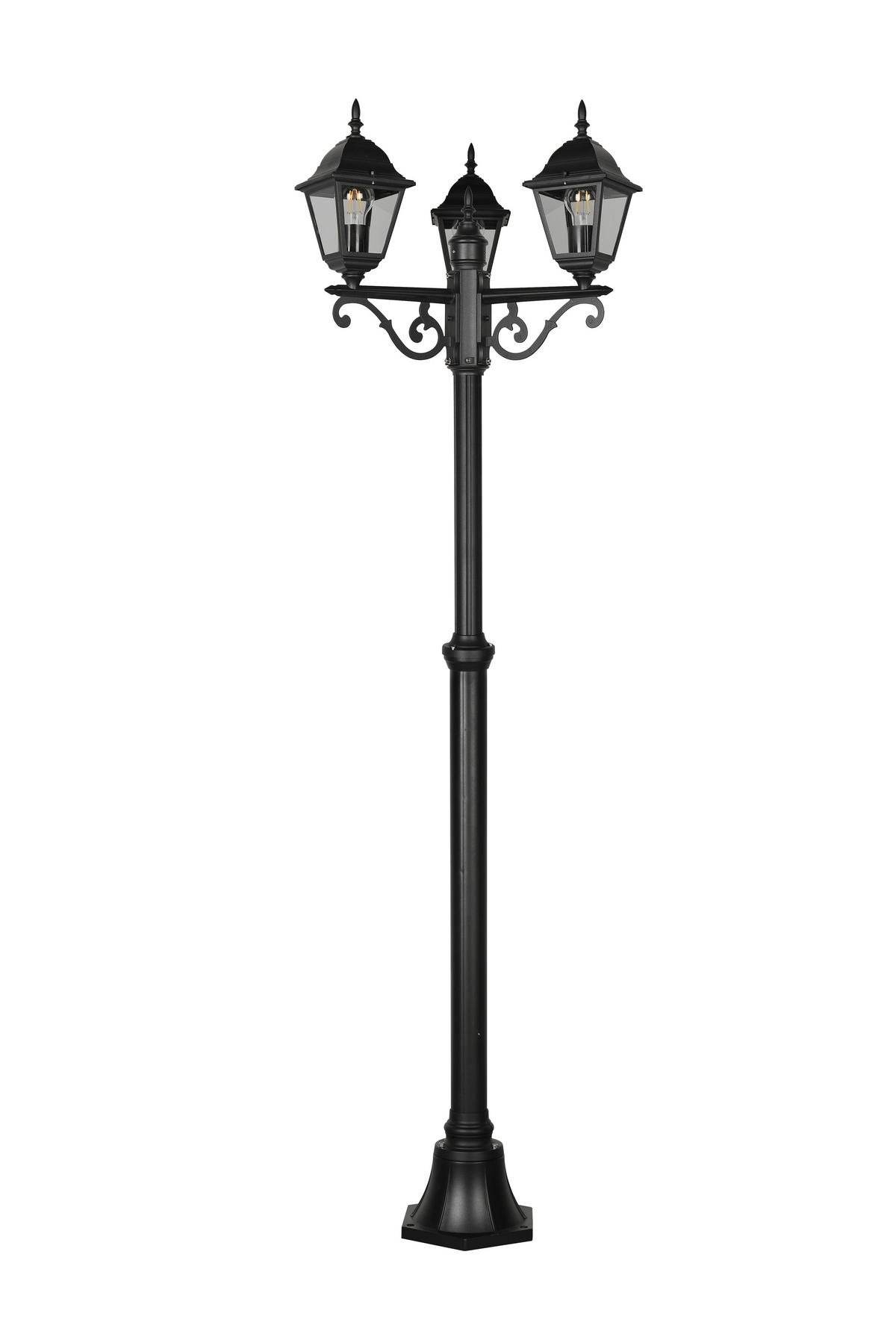 Wegeleuche 405760332 Livenza - Klar/Schwarz, KONVENTIONELL, Glas/Metall (58/200cm) - Trio Leuchten
