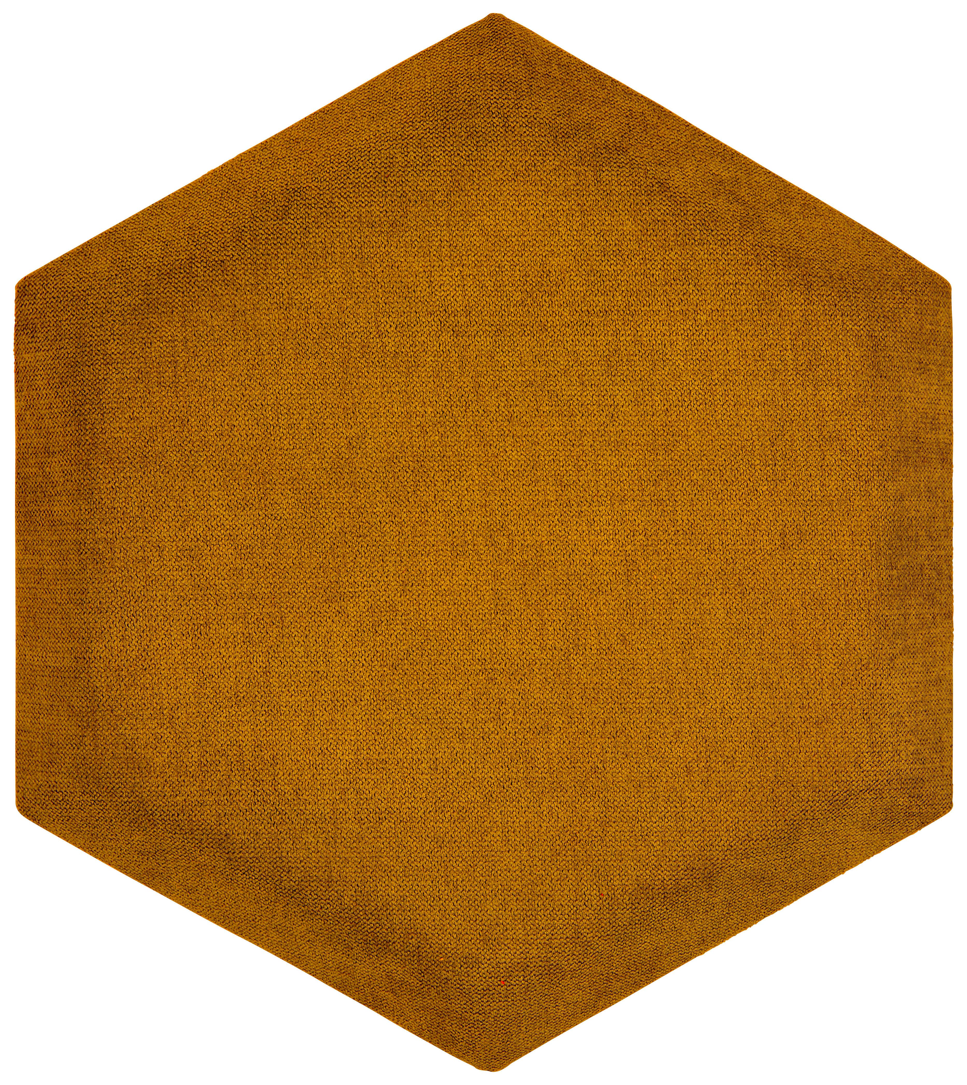 čalúnený panel 2ks, 36x32cm hexagon, medová - medová, Basics, textil (36/32/4cm) - MID.YOU