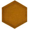 Wandpolster 2er-set 36x32 Cm Sechseck, Honigfarben - Honig, Basics, Textil (36/32/4cm) - MID.YOU