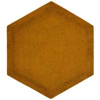 čalouněný panel 2ks, 36x32cm hexagon, medová - medová, Basics, textil (36/32/4cm) - MID.YOU