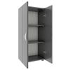 Aktenschrank Ulas 3 B: 49 Cm Stehend Anthrazit - Anthrazit, MODERN, Holzwerkstoff (49/108/34cm) - MID.YOU