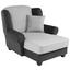 Sessel Living - Dunkelbraun/Schwarz, ROMANTIK / LANDHAUS, Holz/Textil (120/98/138cm) Sessel Living - Dunkelbraun/Schwarz, ROMANTIK / LANDHAUS, Holz/Textil (120/98/138cm)