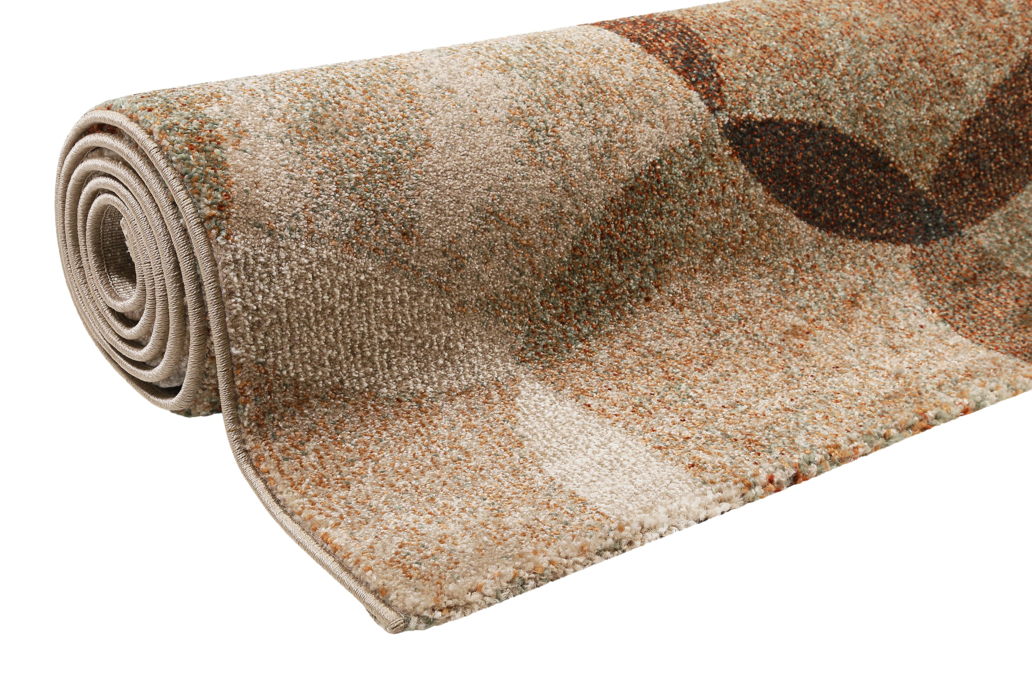 Webteppich Beige/Braun Graphik Modernina 133x200 cm - Rotbraun/Beige, Design, Textil (133/200cm) - Esprit