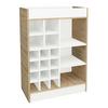 Weinschrank Esilo Weiß, Eiche Dekor B: 70 cm - Weiß/Sonoma Eiche, Basics, Holzwerkstoff (70/100/38cm) - MID.YOU