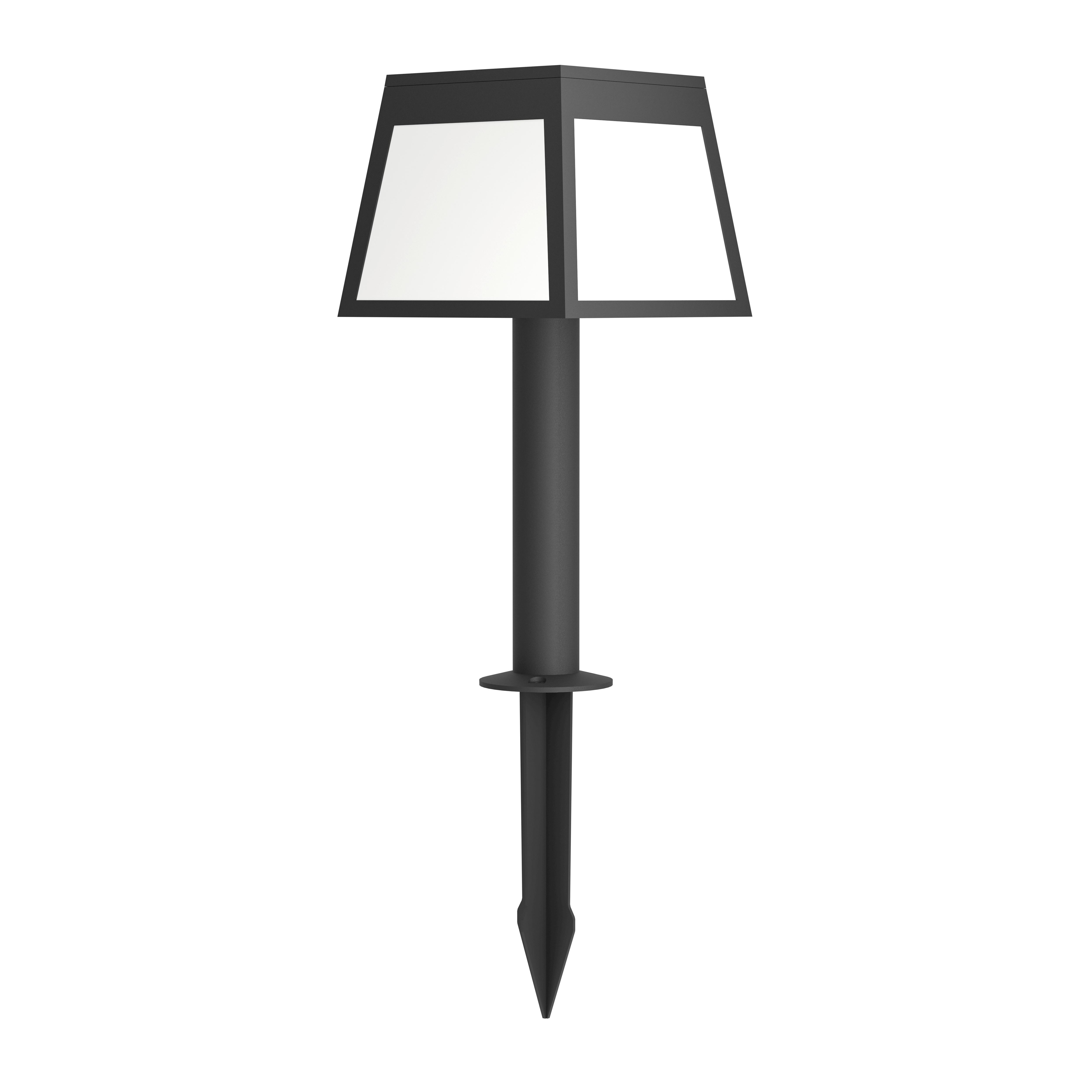 Solarleuchte 901074 Altilia - Schwarz/Weiß, Basics, Kunststoff (15,5/15,5/56cm) - Eglo