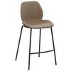 Tresenstuhl My Solo - Sandfarben/Schlammfarben, KONVENTIONELL, Textil/Metall (49/97/53cm) - Livetastic