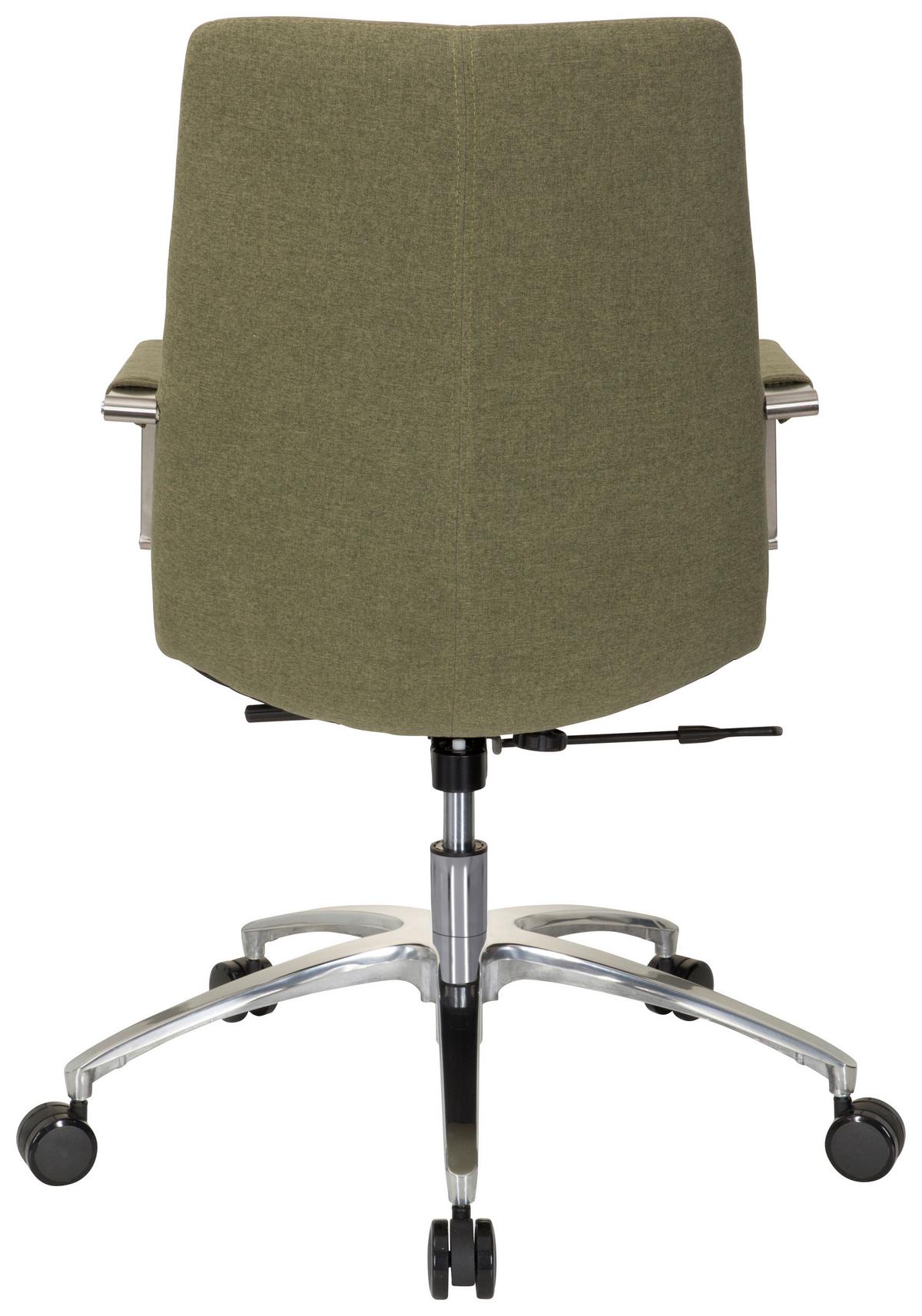 Drehstuhl Saranto Ii Grün - Alufarben/Braun, MODERN, Kunststoff/Textil (57/100/75cm) - MID.YOU