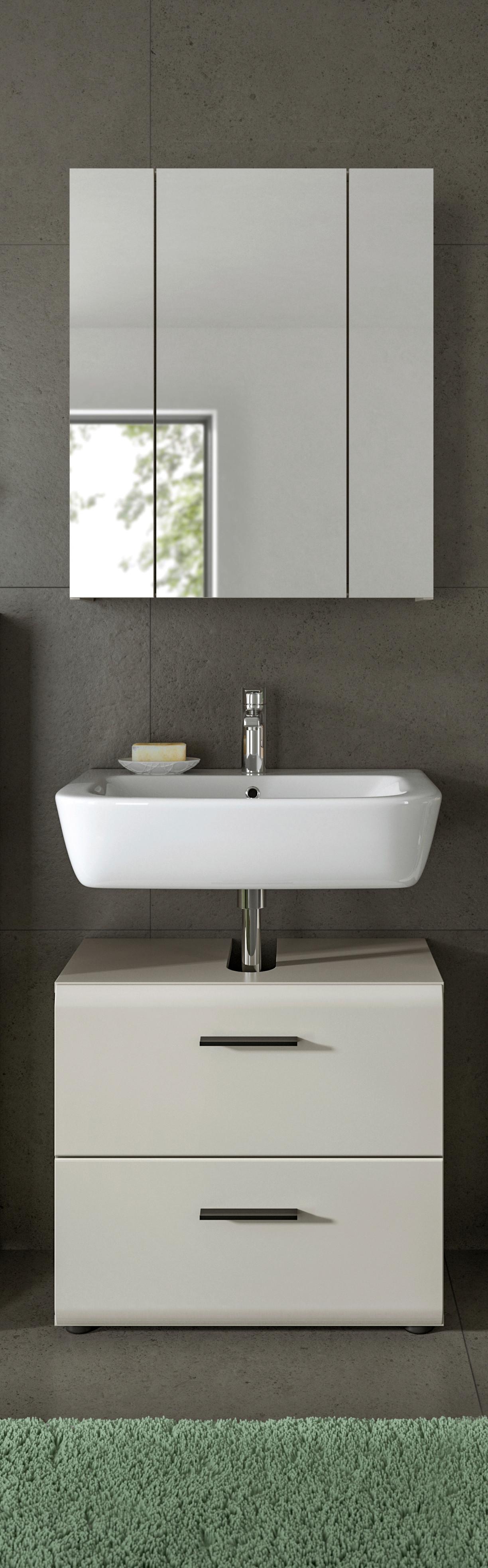 Badezimmer Ice Kaschmir B: 60cm - Kaschmir, Trend, Glas/Holzwerkstoff (60cm) - MID.YOU