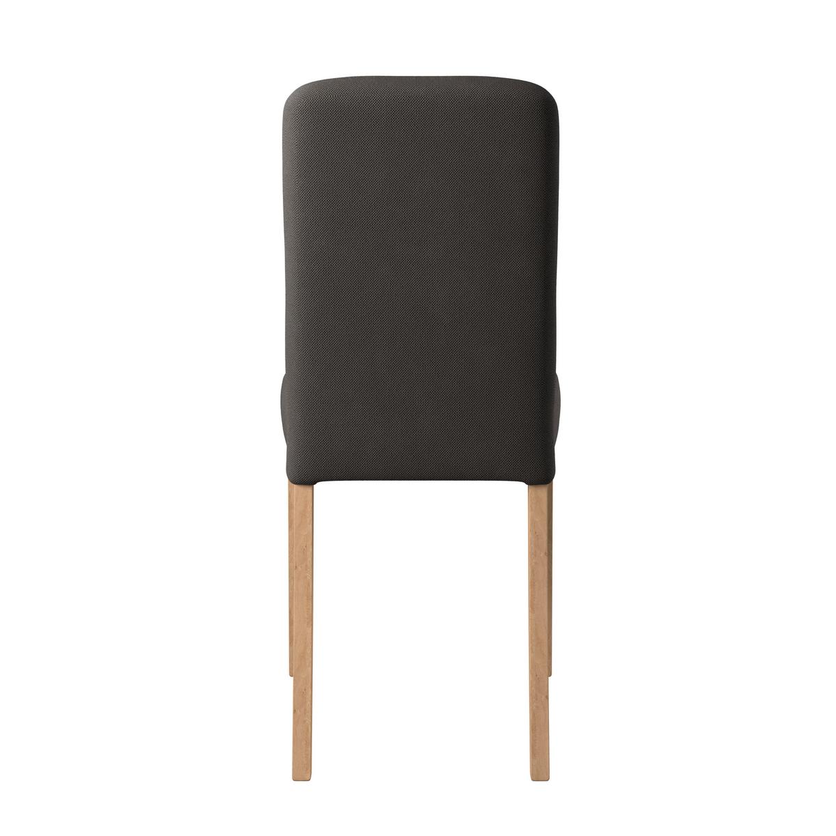 Vierfußstuhl Emma Ii Webstoff Anthrazit, B: 43 Cm - Eichefarben/Anthrazit, KONVENTIONELL, Holz/Textil (43/91/58cm)