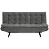 Schlafsofa Tuvalu - Schwarz/Grau, Design, Holz/Textil (195/96/96cm) - MID.YOU