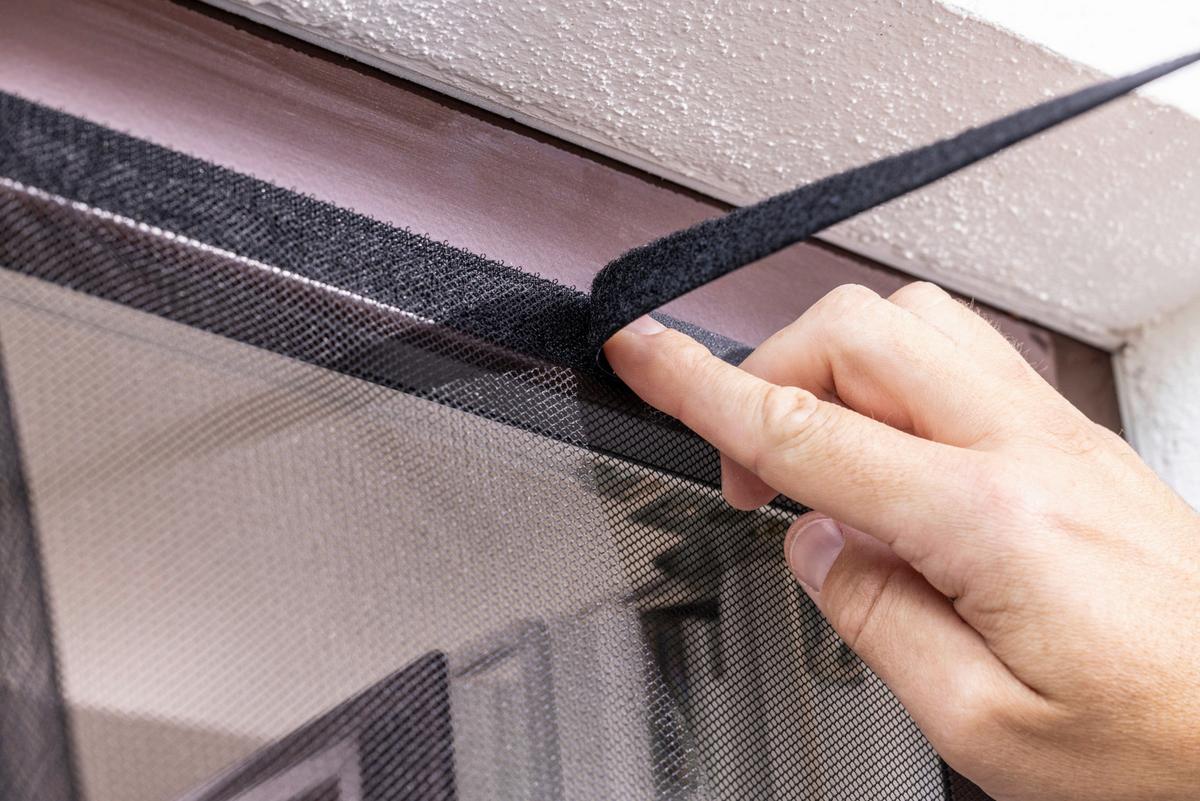Fliegengitter Fenster 130x150 Cm Anthrazit - Anthrazit, Basics, Textil (130/150cm)