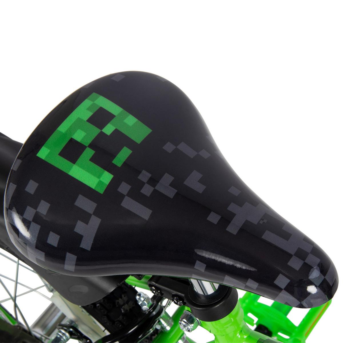Kinderfahrrad Minecraft Grün, 16 Zoll - Grün, Basics, Metall (50/66/101cm)