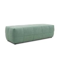 Hocker Brandon Mintgrün Sitz Gepolstert H: 60 Cm - Schwarz/Mintgrün, Design, Textil (150/60/40cm) - MID.YOU