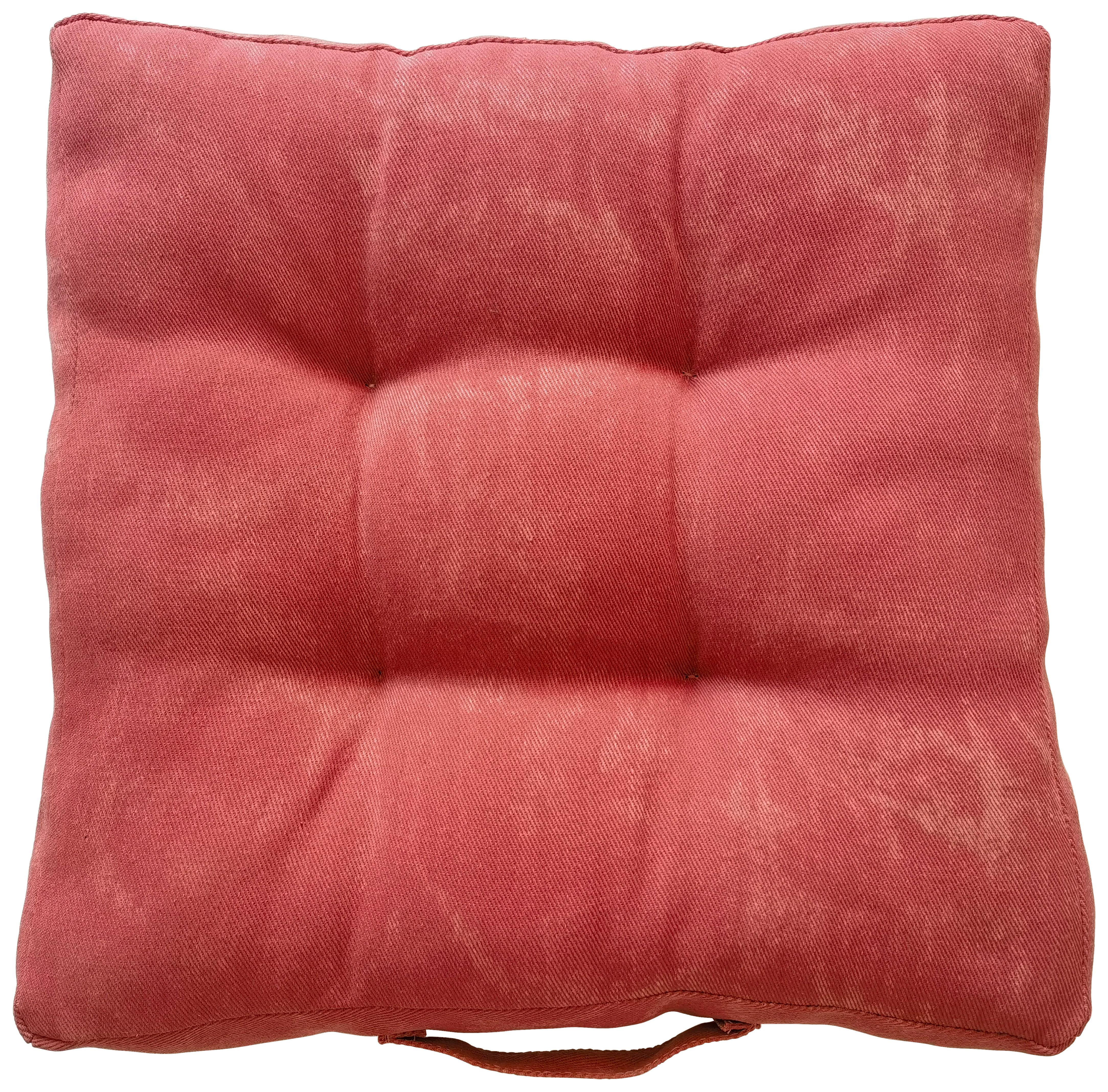 Sitzkissen Elsa Rot 40x40 Cm Polyester - Rot, MODERN, Textil (40/40/7cm) - Luca Bessoni