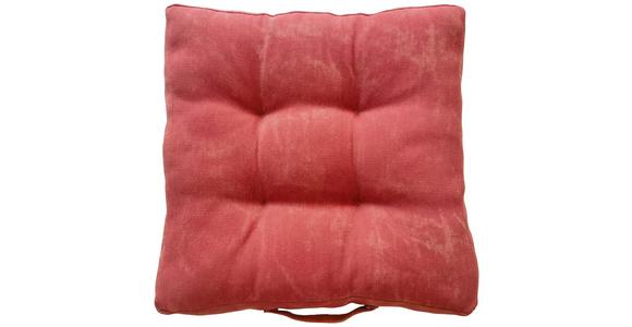 Sitzkissen Elsa - Rot, MODERN, Textil (40/40/7cm) - Luca Bessoni