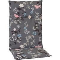 Hochlehner Auflage Bregenz 118x50x6cm Grau/Rosa - Rosa/Grau, Basics, Textil (118/50/6cm) - Gardenson
