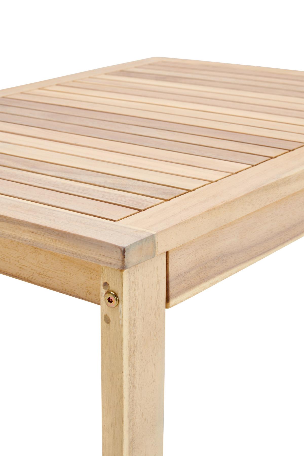 Loungegarnitur 4-Tlg. Bergen Aus Echtholz mit Kissen - Dunkelgrau/Akaziefarben, MODERN, Holz/Textil (73cm) - Beldano