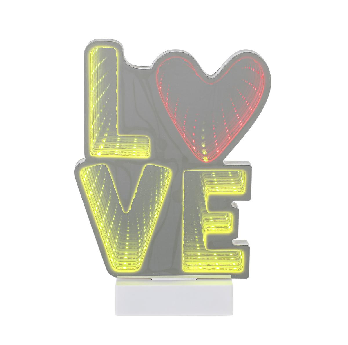 LED-Dekoleuchte Clementine - Chromfarben/Weiß, Basics, Kunststoff (18/4,6/26,9cm) - Luca Bessoni