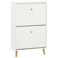 Schuhkipper Bjarne, Weiß B: 59,8 Cm - Weiß, Design, Holzwerkstoff (59,8/92,2/19,55cm) - MID.YOU